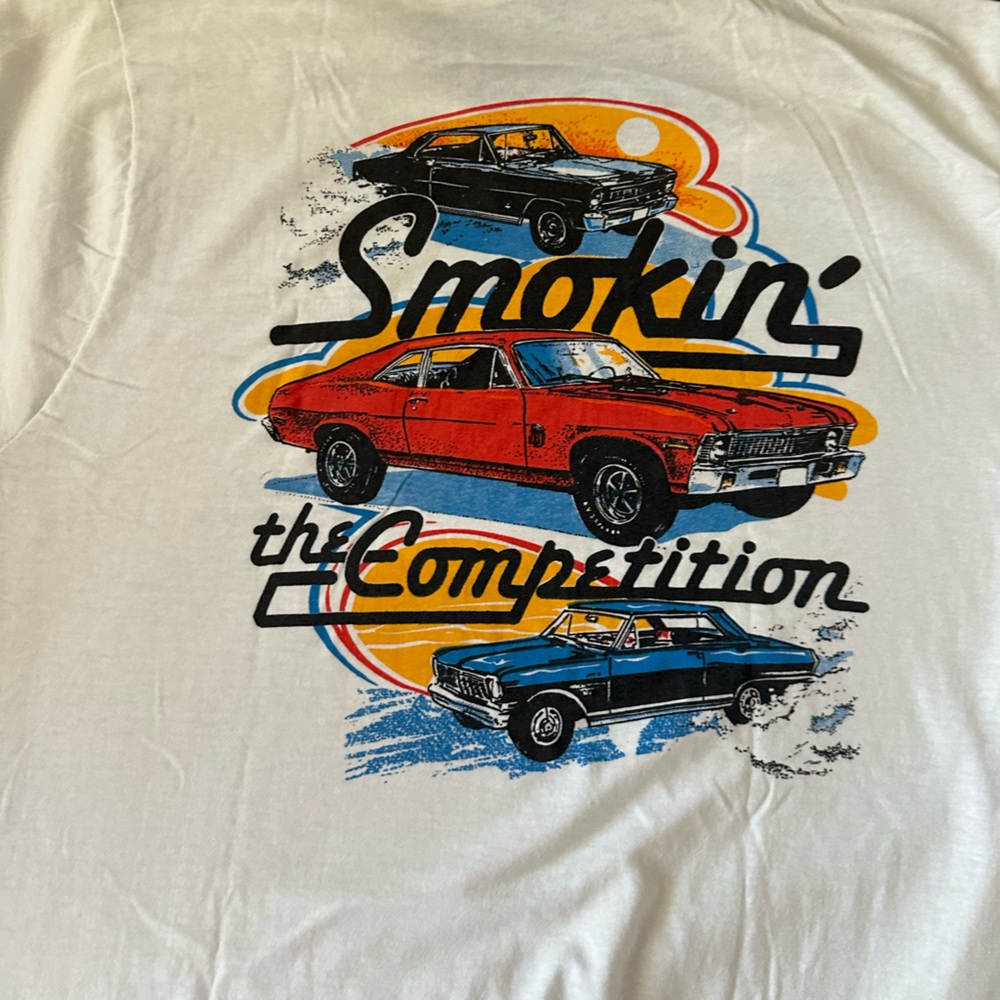 J & W Nova Parts shirt printed on a Screen Stars Best Size XL